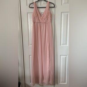 Birdie Grey Laurie bridesmaid dress in Chiffon Blush Pink
